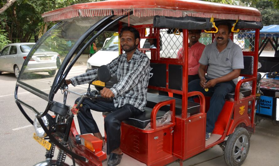 The E-Rickshaw Market Is Expected To Be Powered By Rapid Urbanization